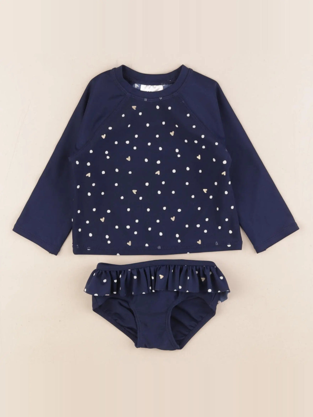 H&M - ensemble de bain bleu - 2/6 mois