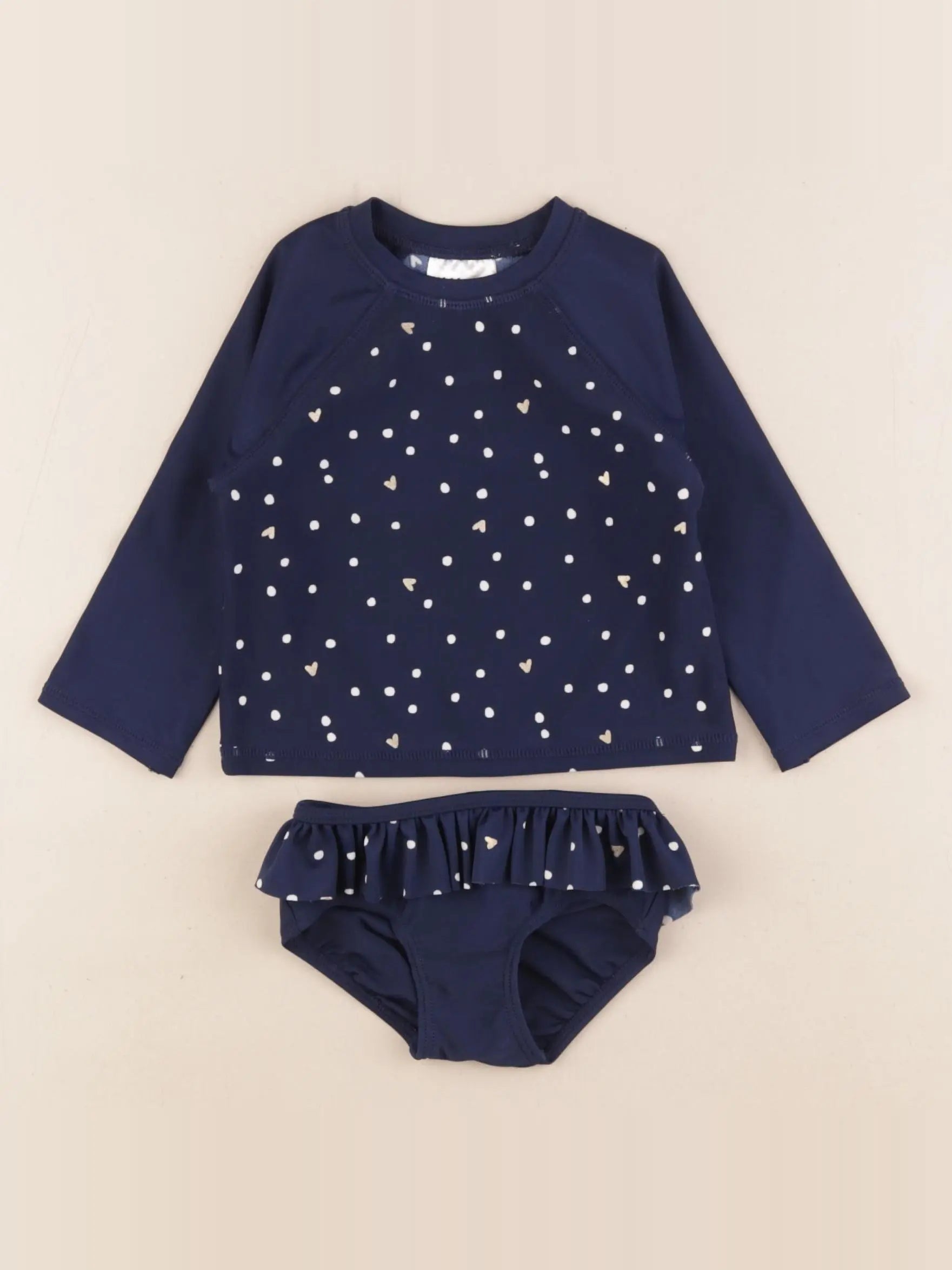 H&M - ensemble de bain bleu - 2/6 mois