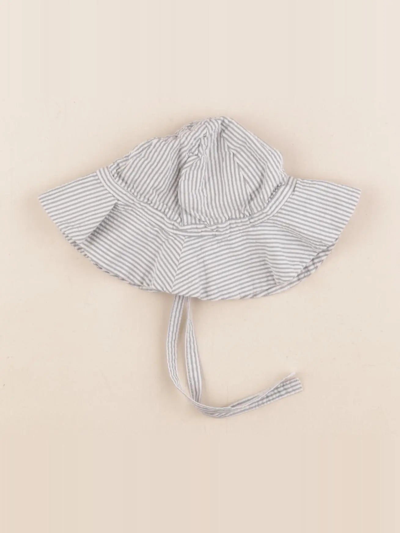 Petit Bateau - chapeau blanc, bleu - 3/6 mois