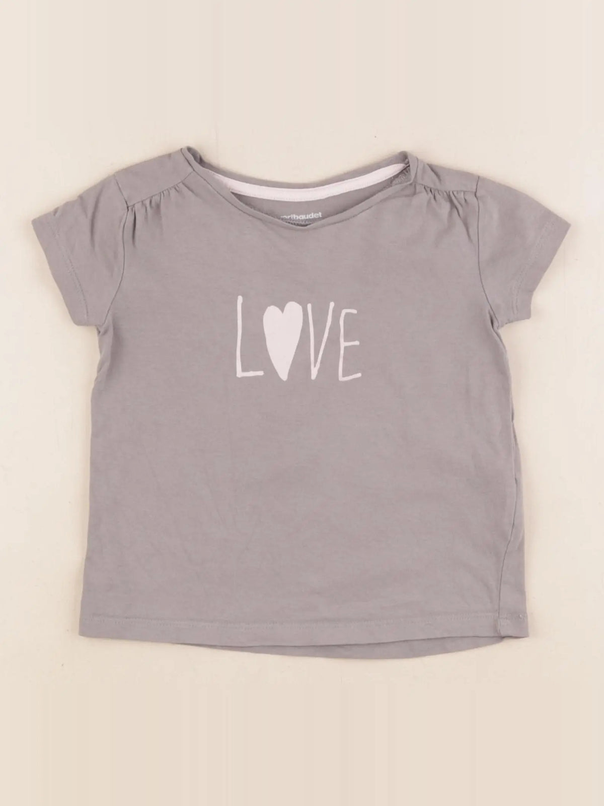 Vertbaudet - tee-shirt gris - 3 ans