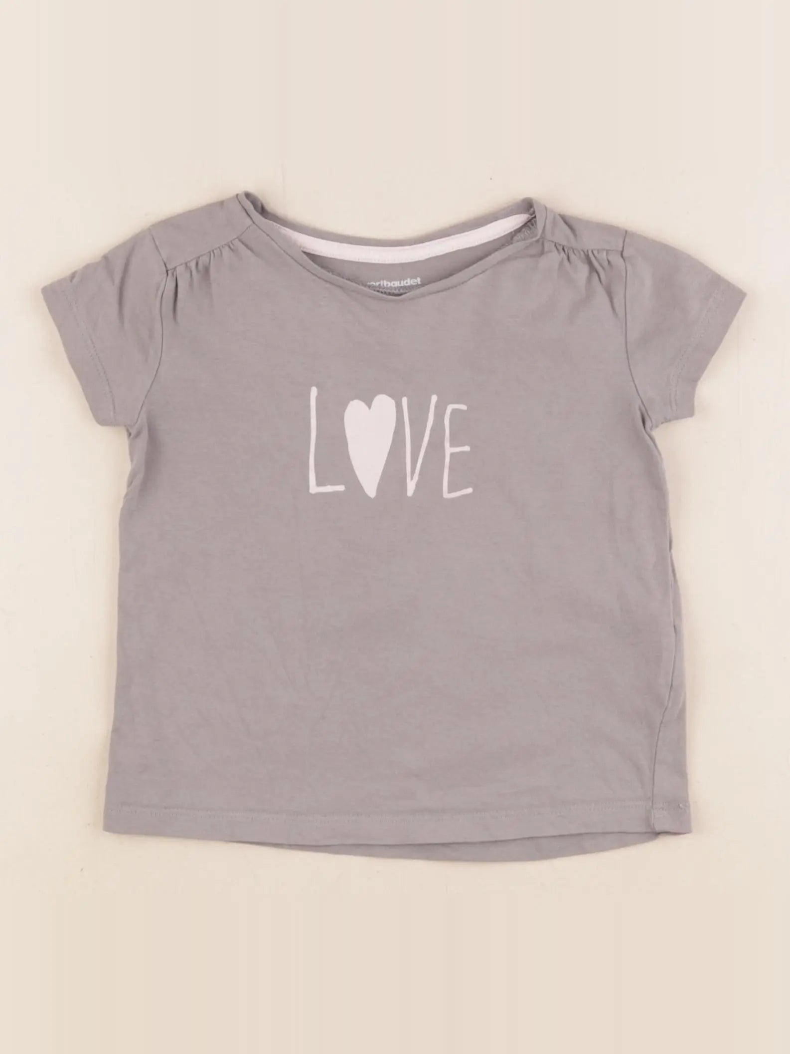 Vertbaudet - tee-shirt gris - 3 ans
