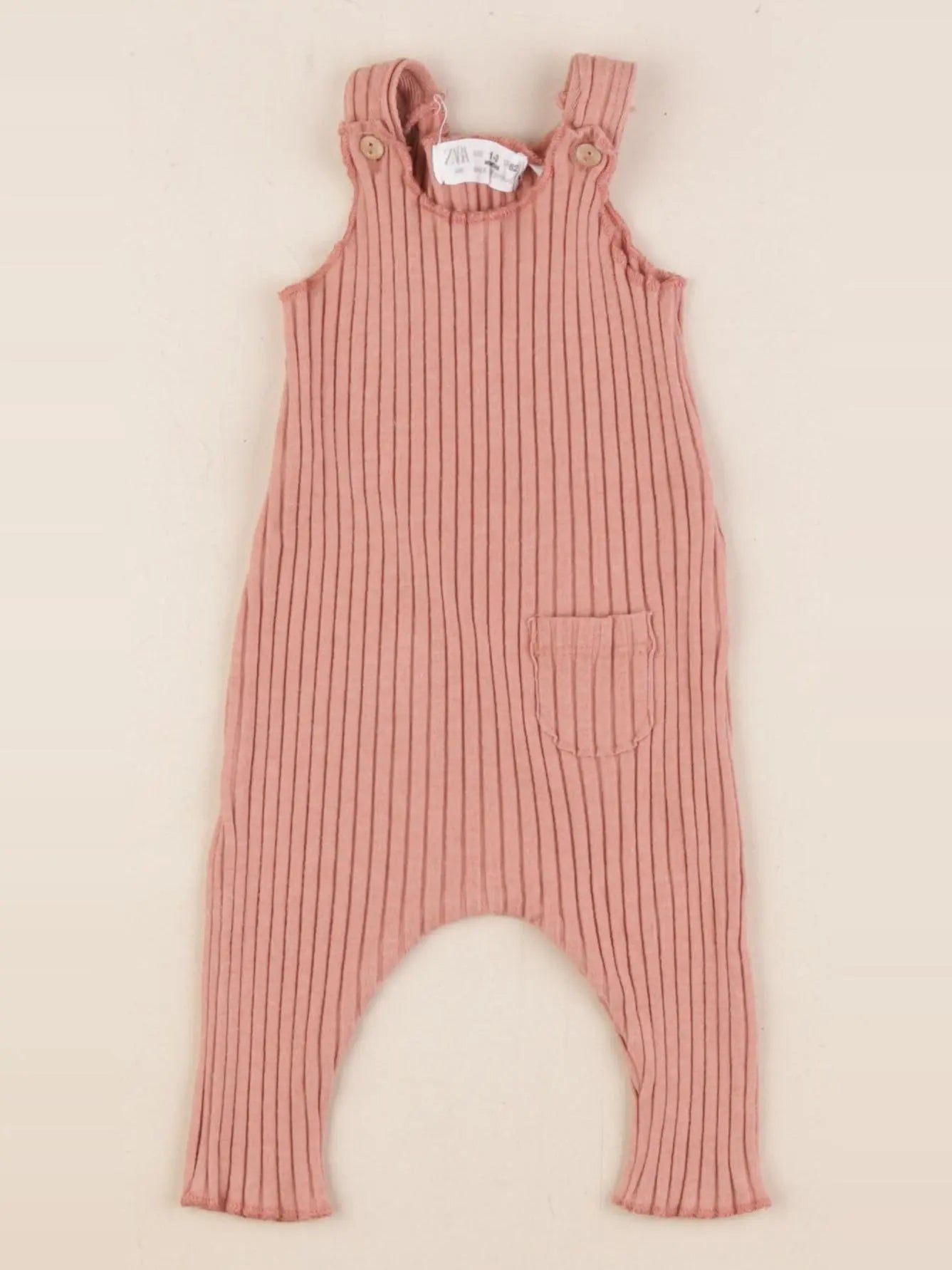 Zara - salopette rouge - 1/3 mois