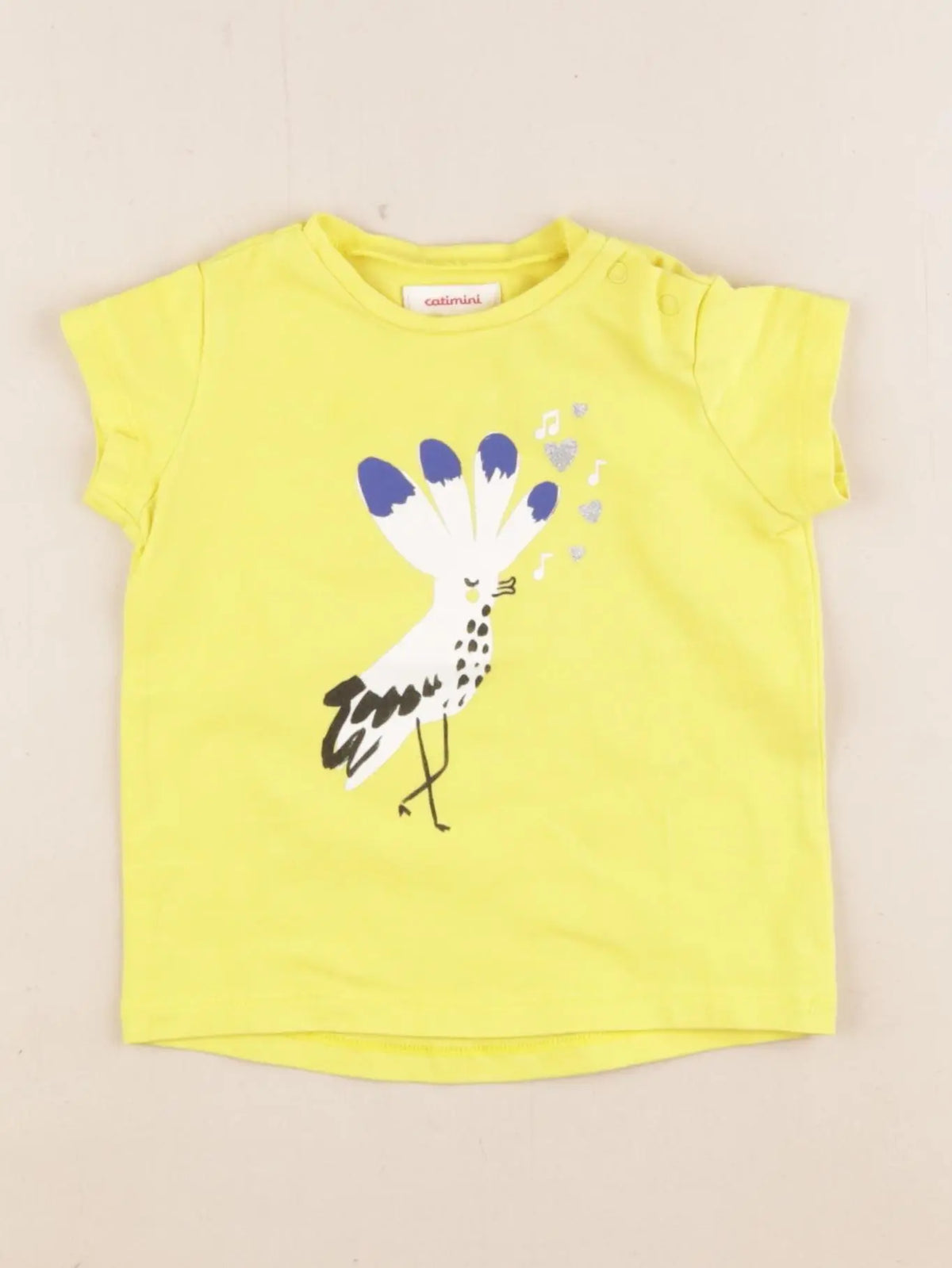 Catimini - tee-shirt jaune - 6 mois