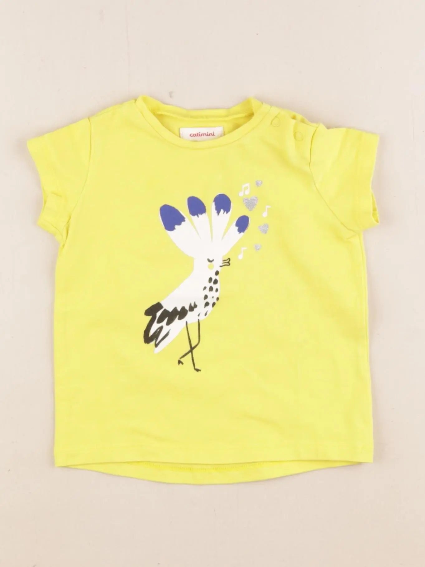 Catimini - tee-shirt jaune - 6 mois