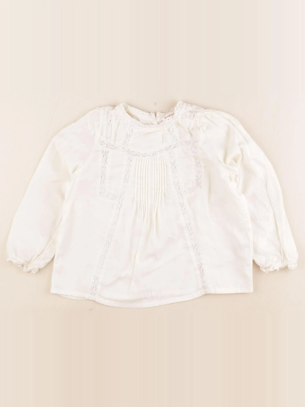 Monoprix - blouse beige - 4 ans