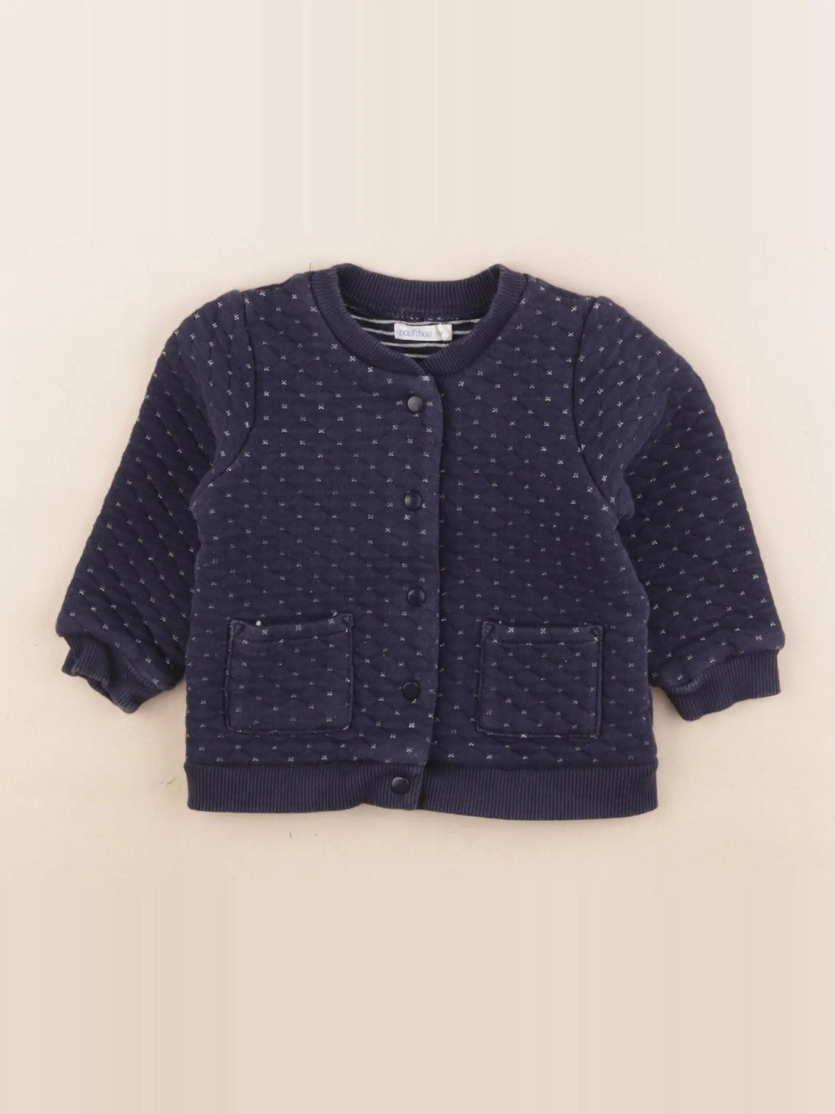 Boutchou - sweat bleu, argent - 1 an