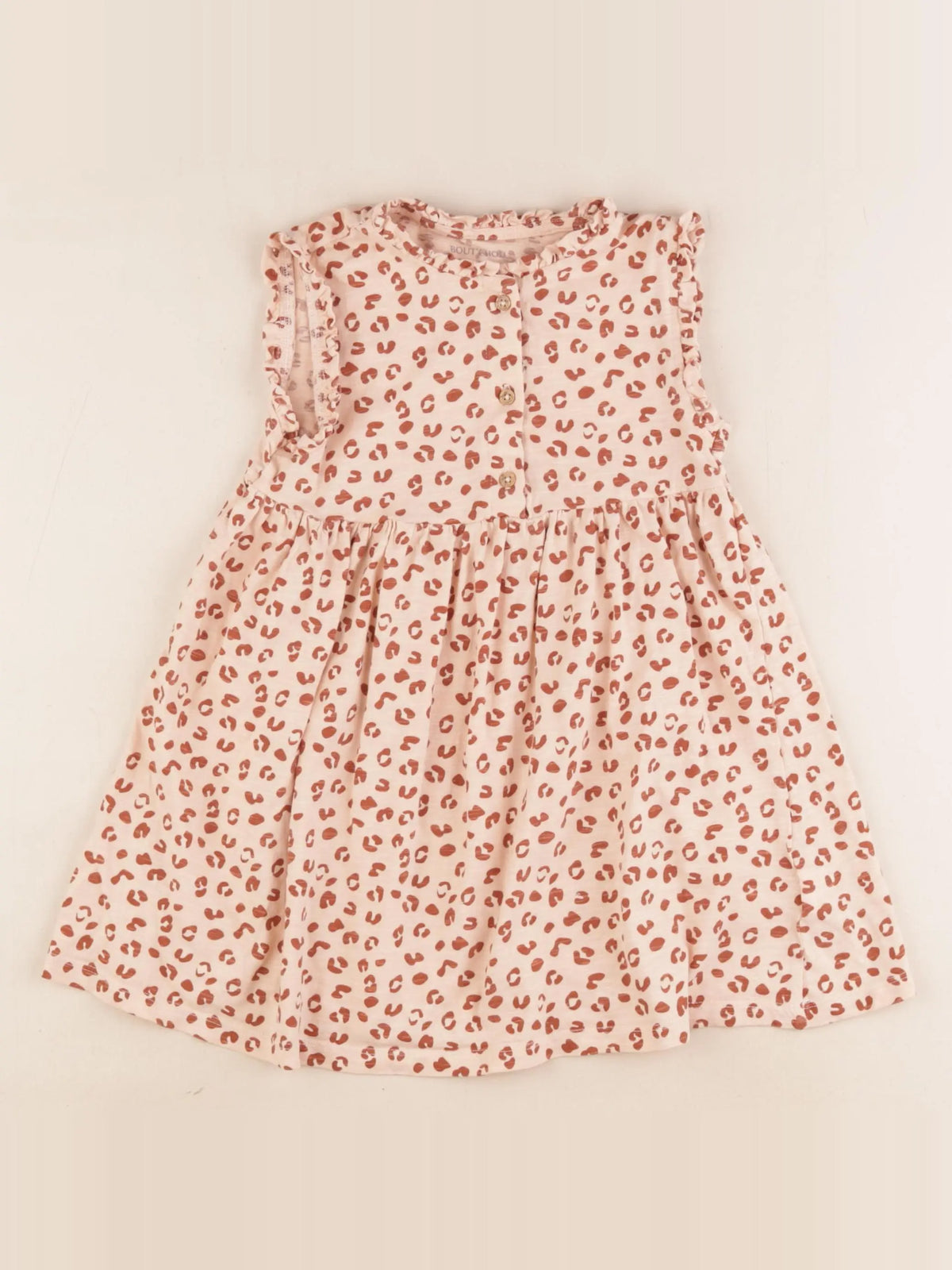 Boutchou - robe beige, marron - 3 ans