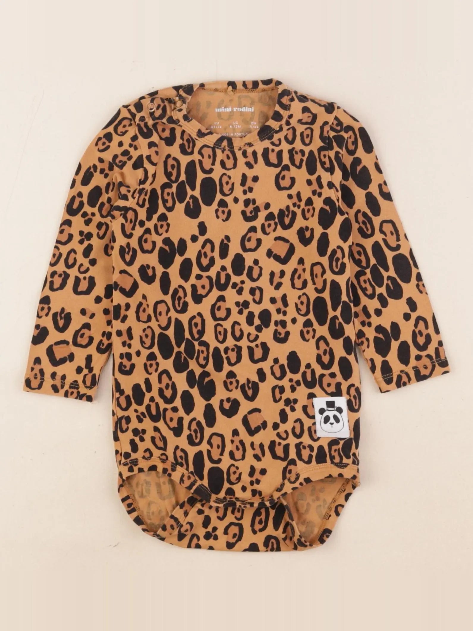 Mini Rodini - body marron - 6/9 mois