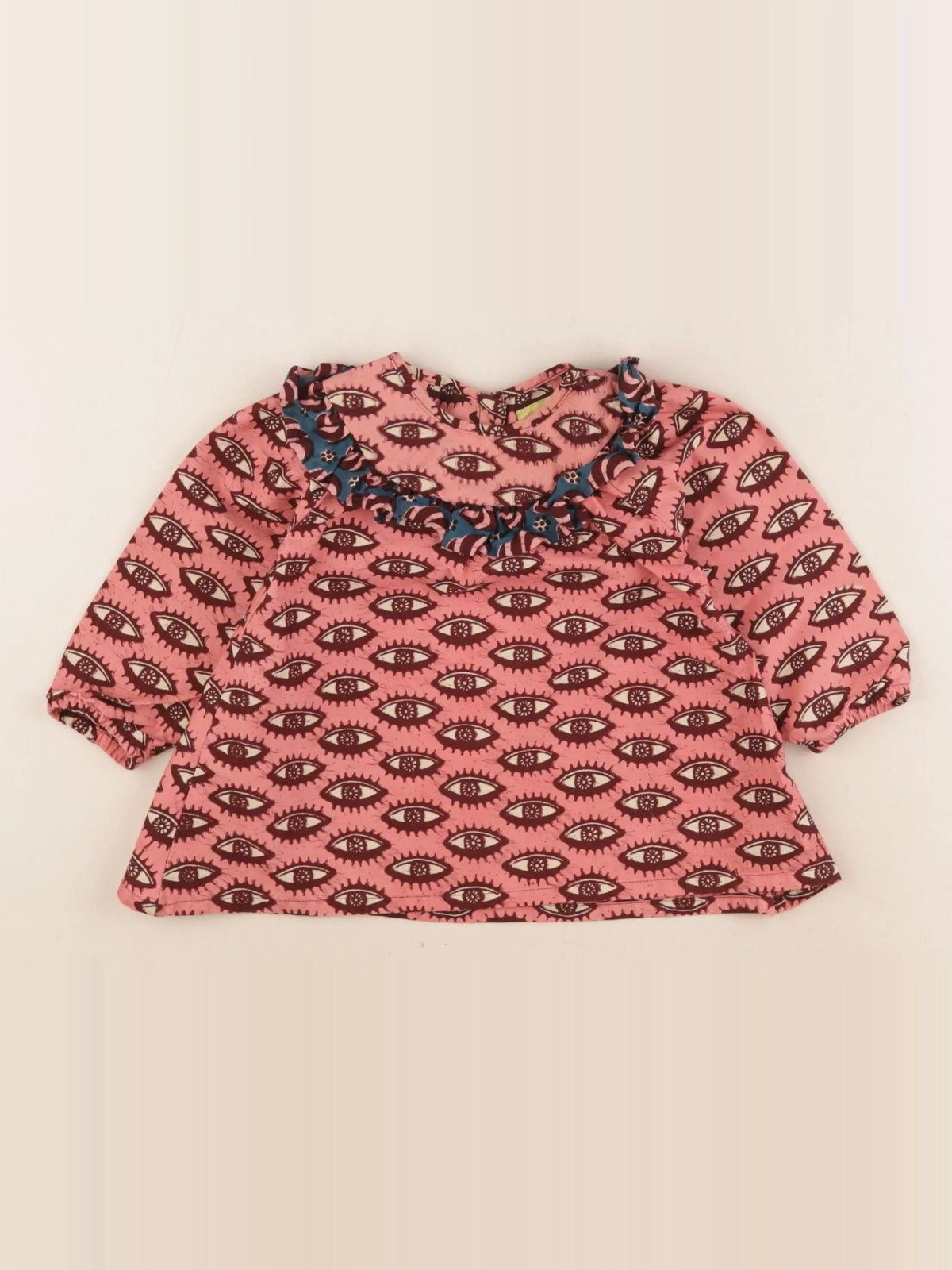 Monoprix X Maison Château Rouge - blouse rose - 12/18 mois