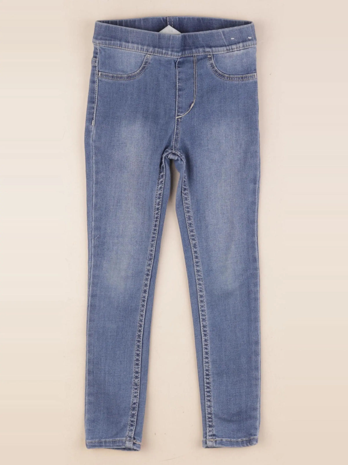 H&M - jegging bleu - 3/4 ans
