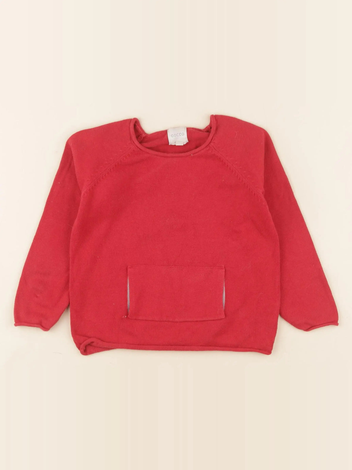 Gocco - pull rouge - 2/3 ans