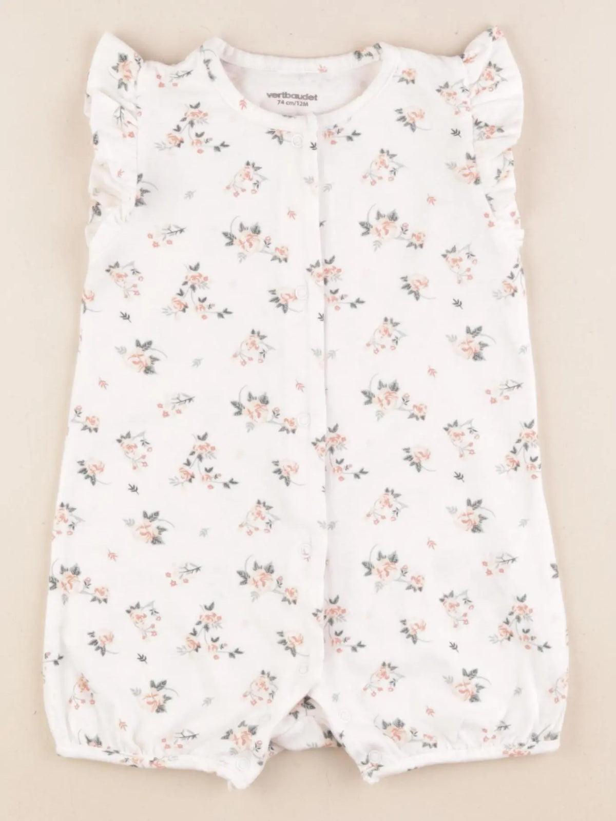 Vertbaudet - combinaison coton multicolore - 12 mois