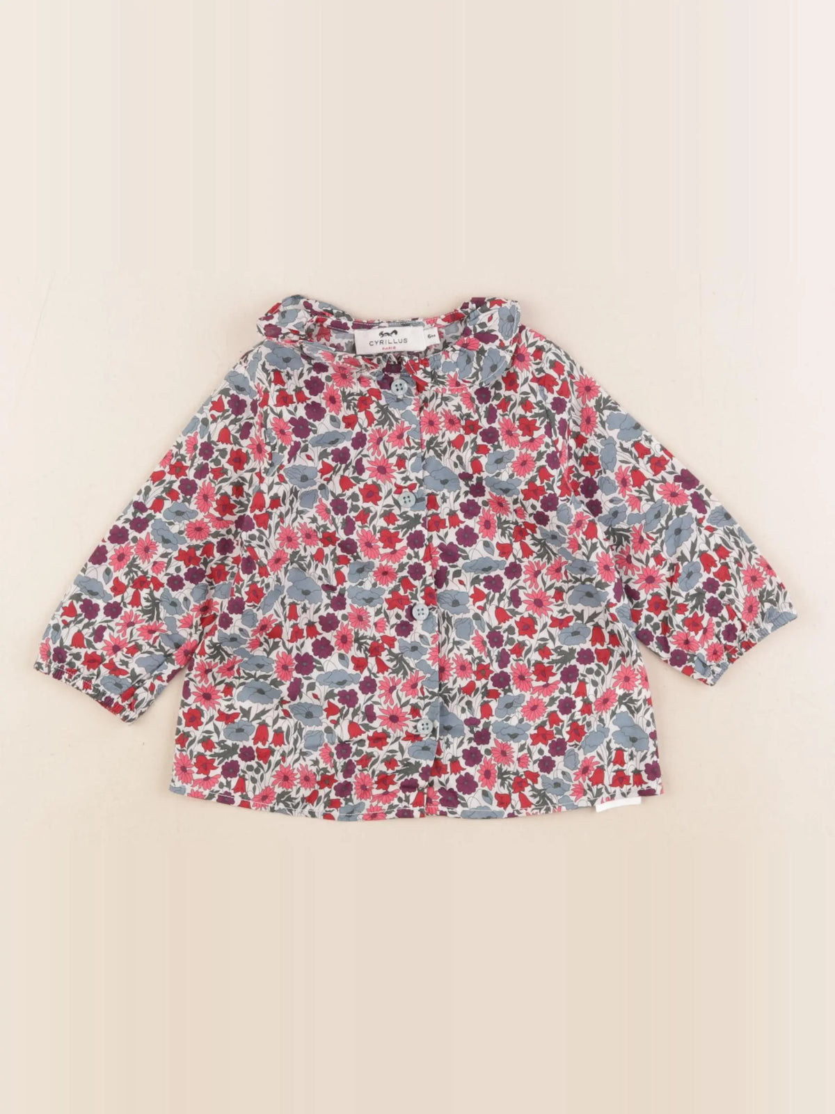 Cyrillus - blouse multicolore - 6 mois