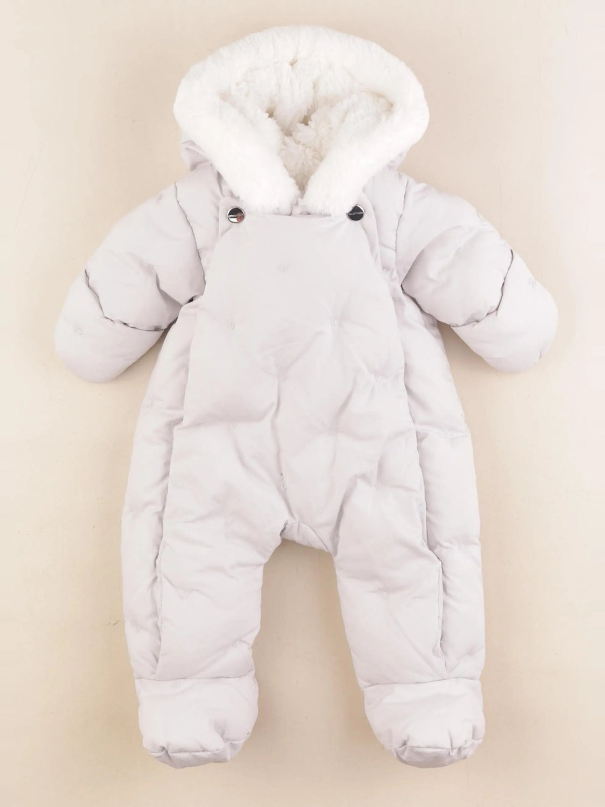 Jacadi - combi-pilote velours gris - 1 mois