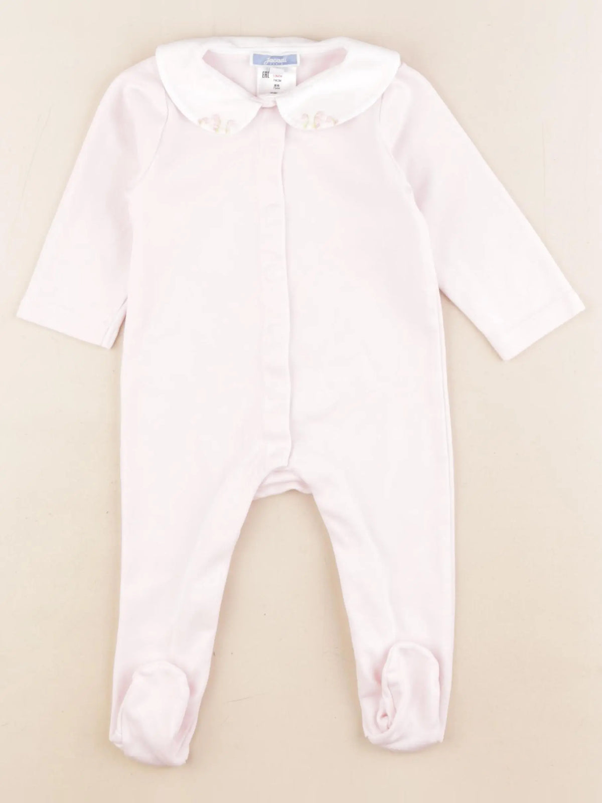 Jacadi - pyjama coton rose - 12 mois