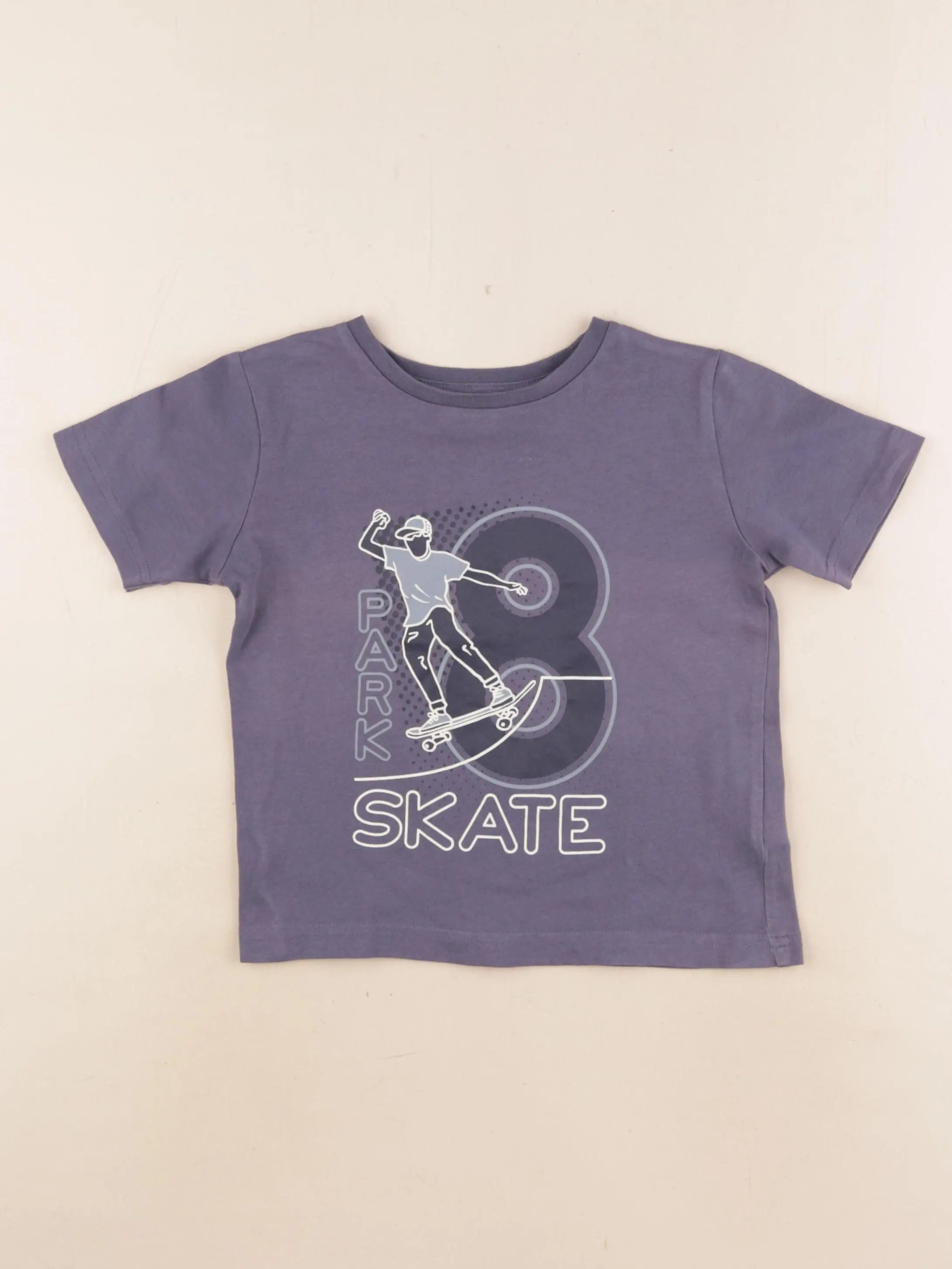 Vertbaudet - tee-shirt bleu - 4 ans