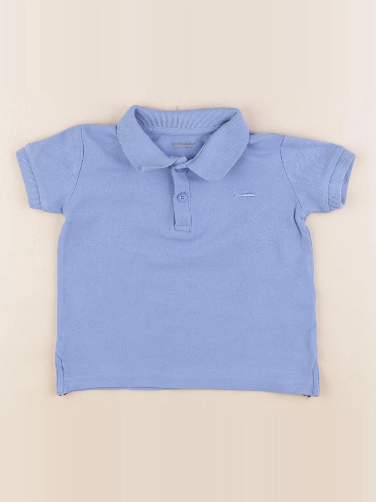 Vertbaudet - polo bleu - 2 ans