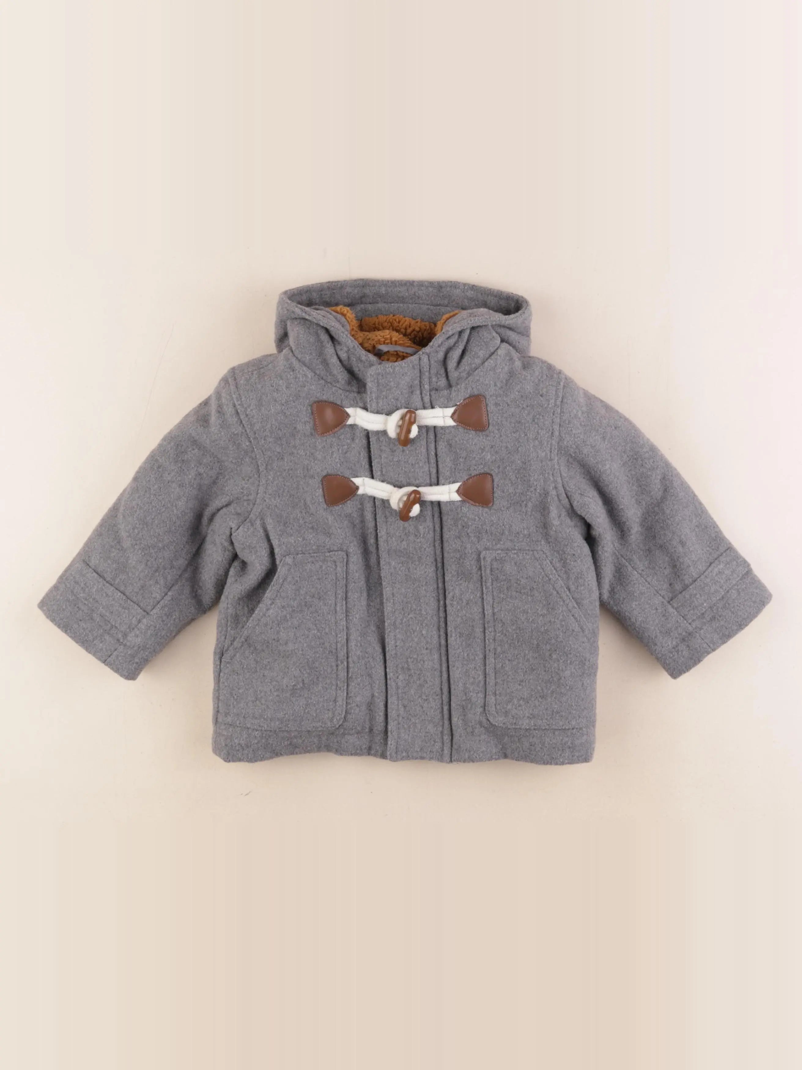 Vertbaudet - manteau gris - 1 an