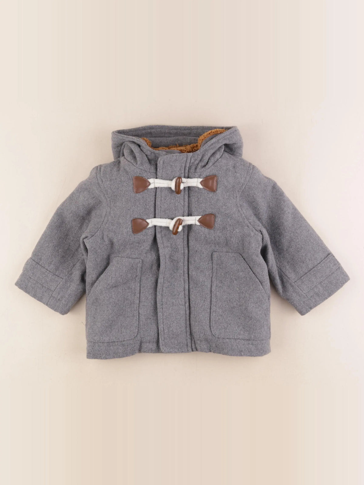 Vertbaudet - manteau gris - 18 mois