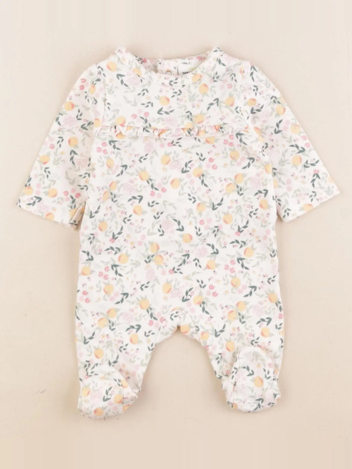 Tape à l'oeil - pyjama coton blanc - 0 mois