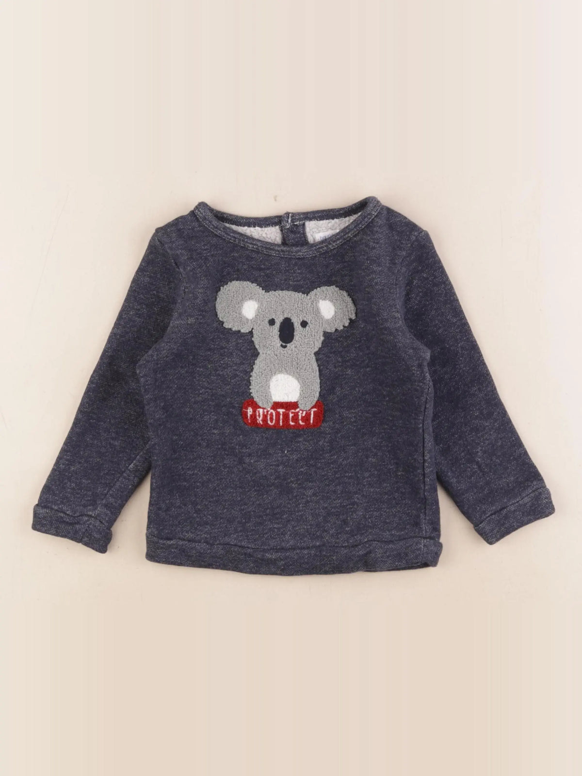 Boutchou - sweat bleu - 18 mois