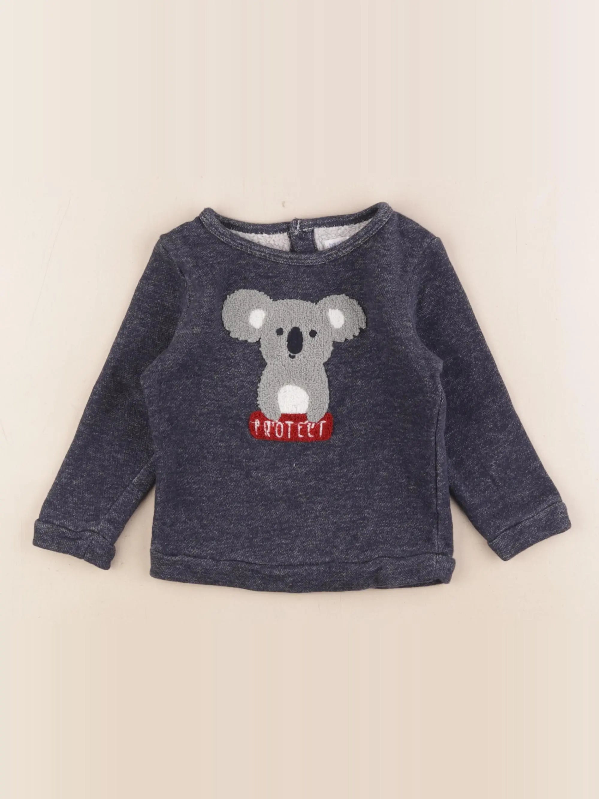 Boutchou - sweat bleu - 18 mois