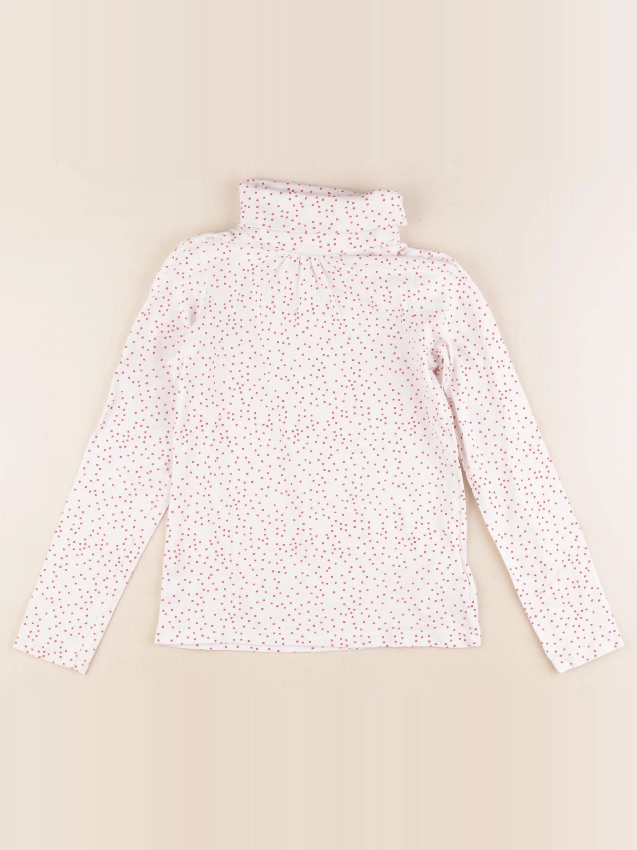 Vertbaudet - sous-pull blanc - 8 ans
