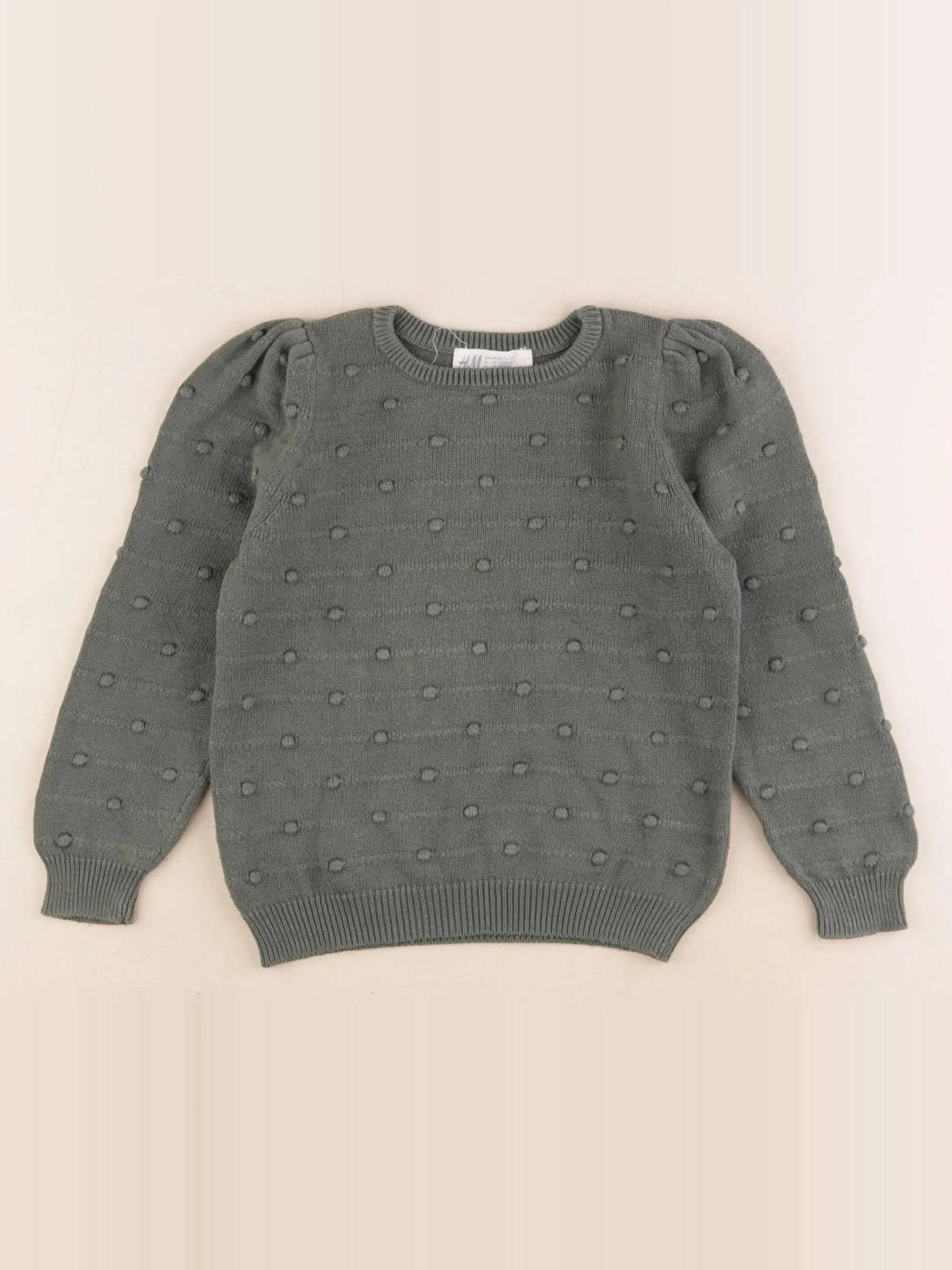 H&M - pull vert - 2/4 ans