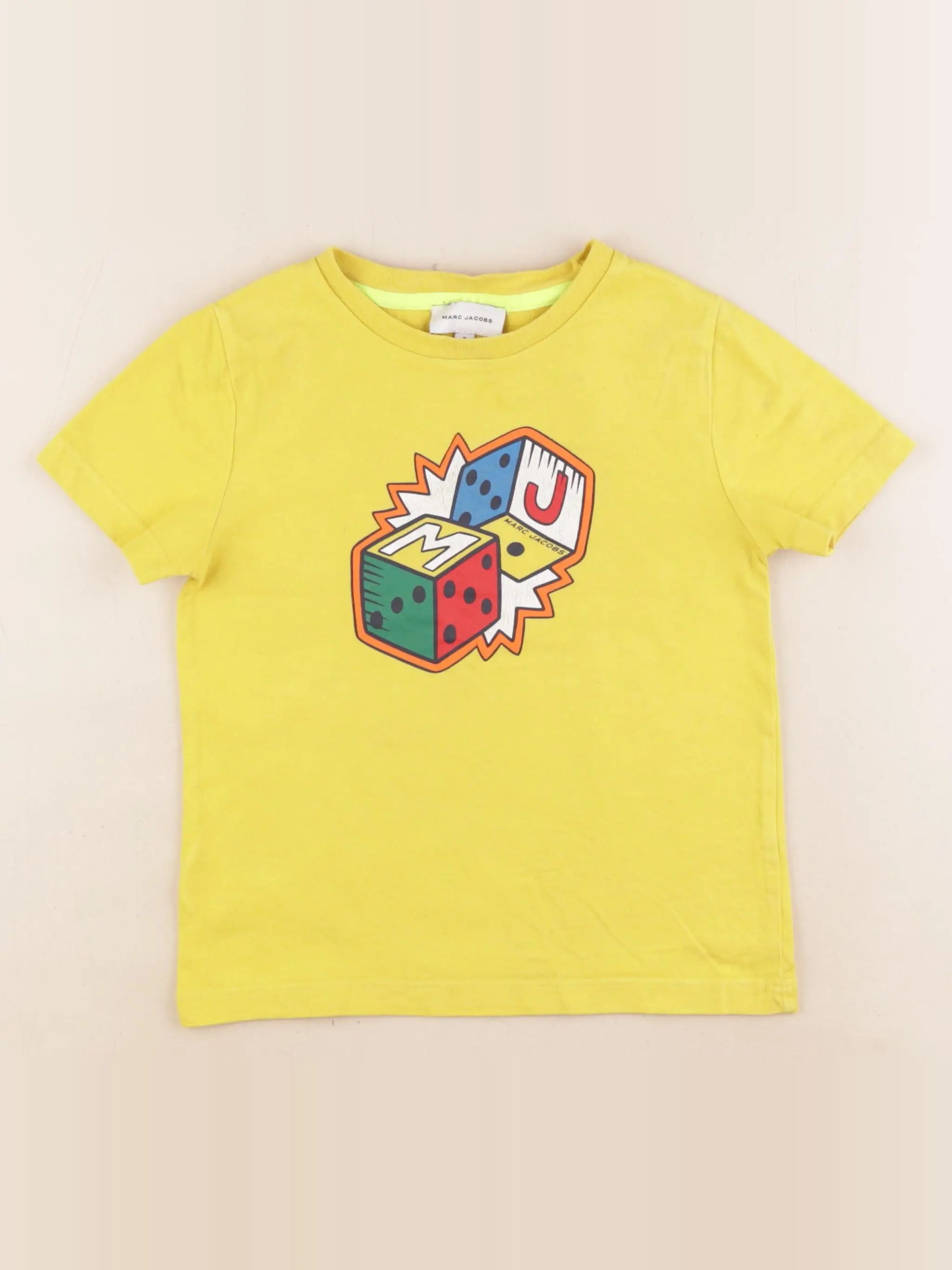 Little marc jacobs - tee-shirt jaune - 5 ans