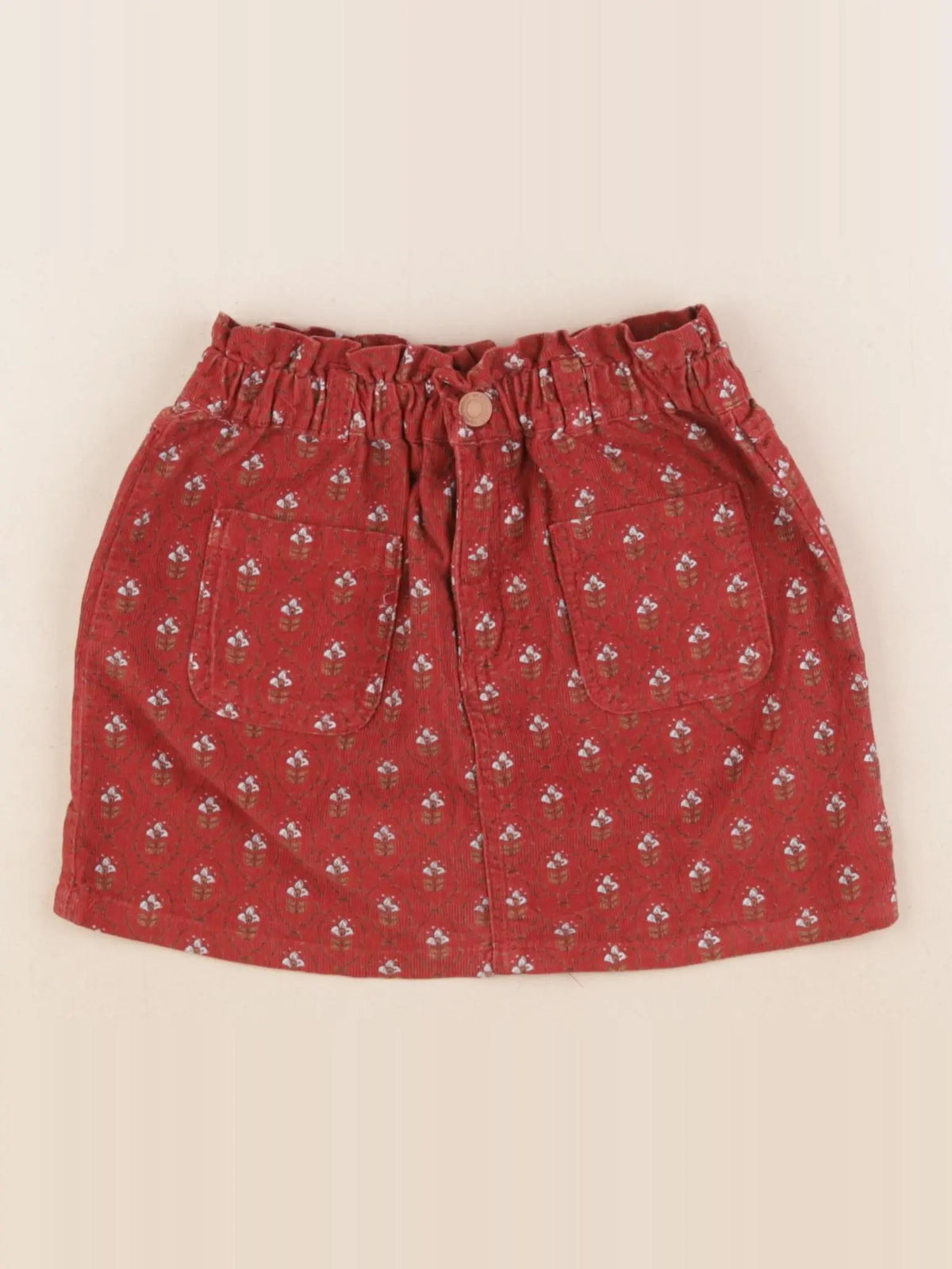 Vertbaudet - jupe rouge - 5 ans