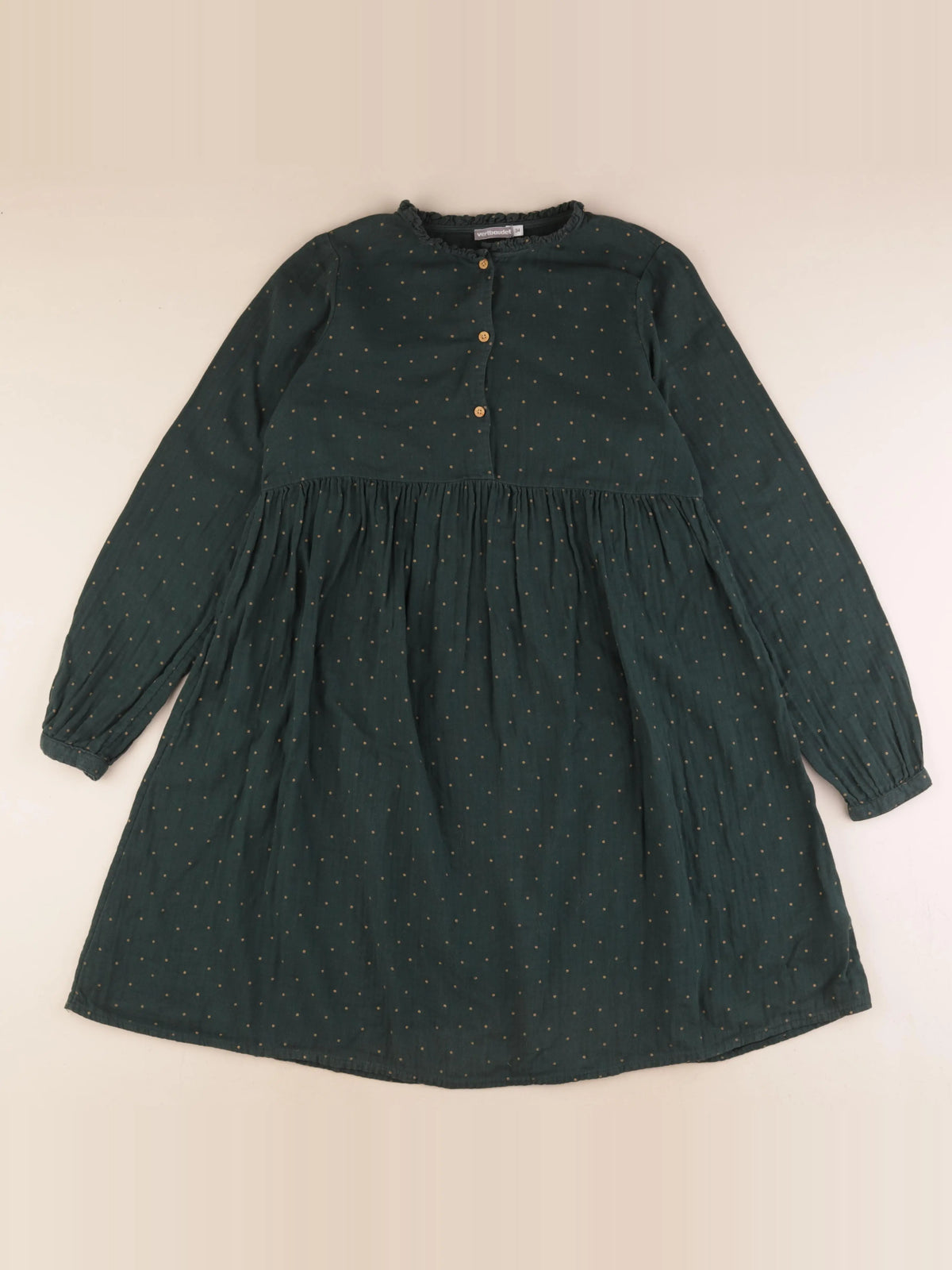 Vertbaudet - robe grossesse, allaitement vert - 34