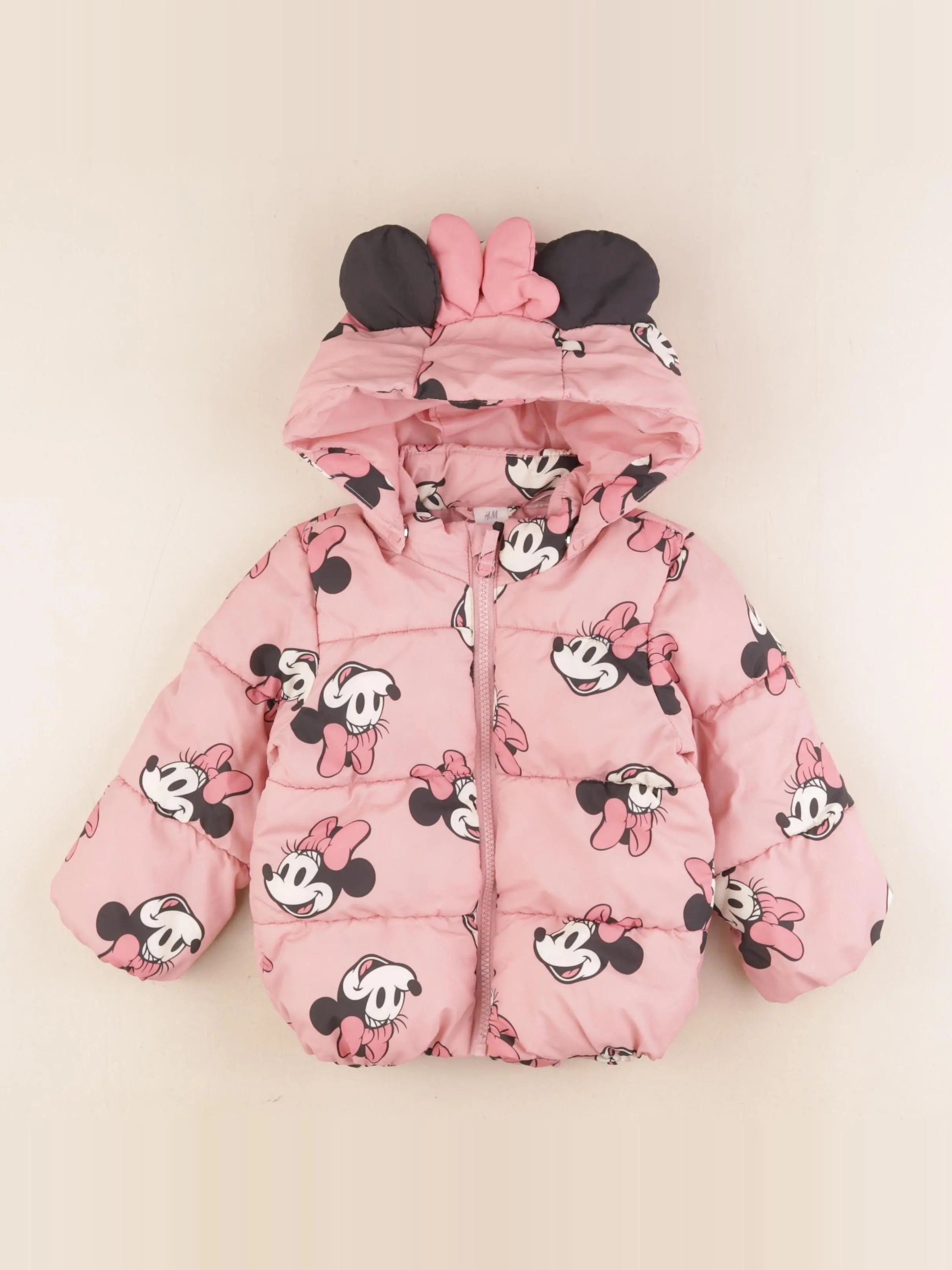 H&M - doudoune rose - 12/18 mois