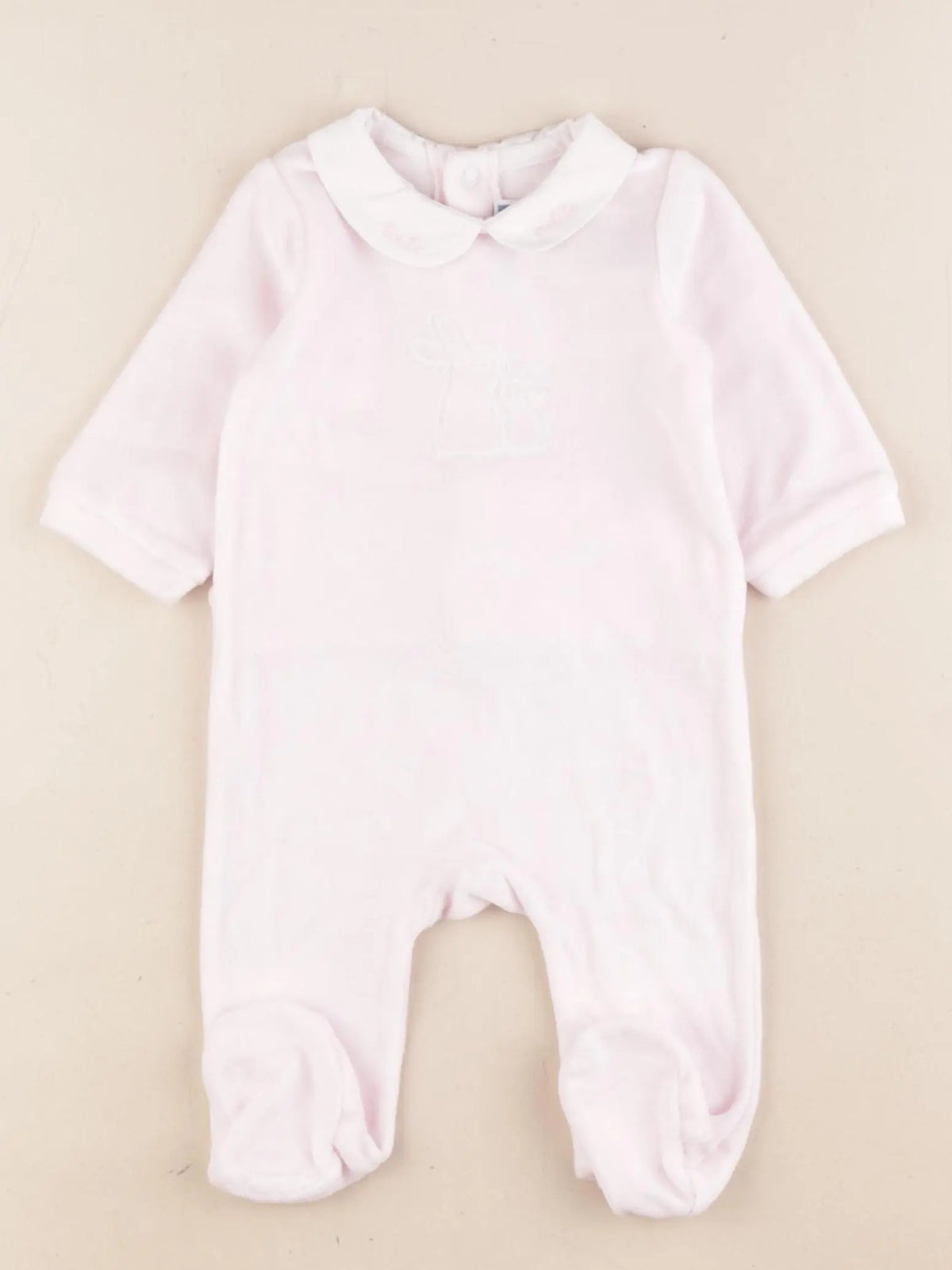 Jacadi - pyjama velours rose - 3 mois