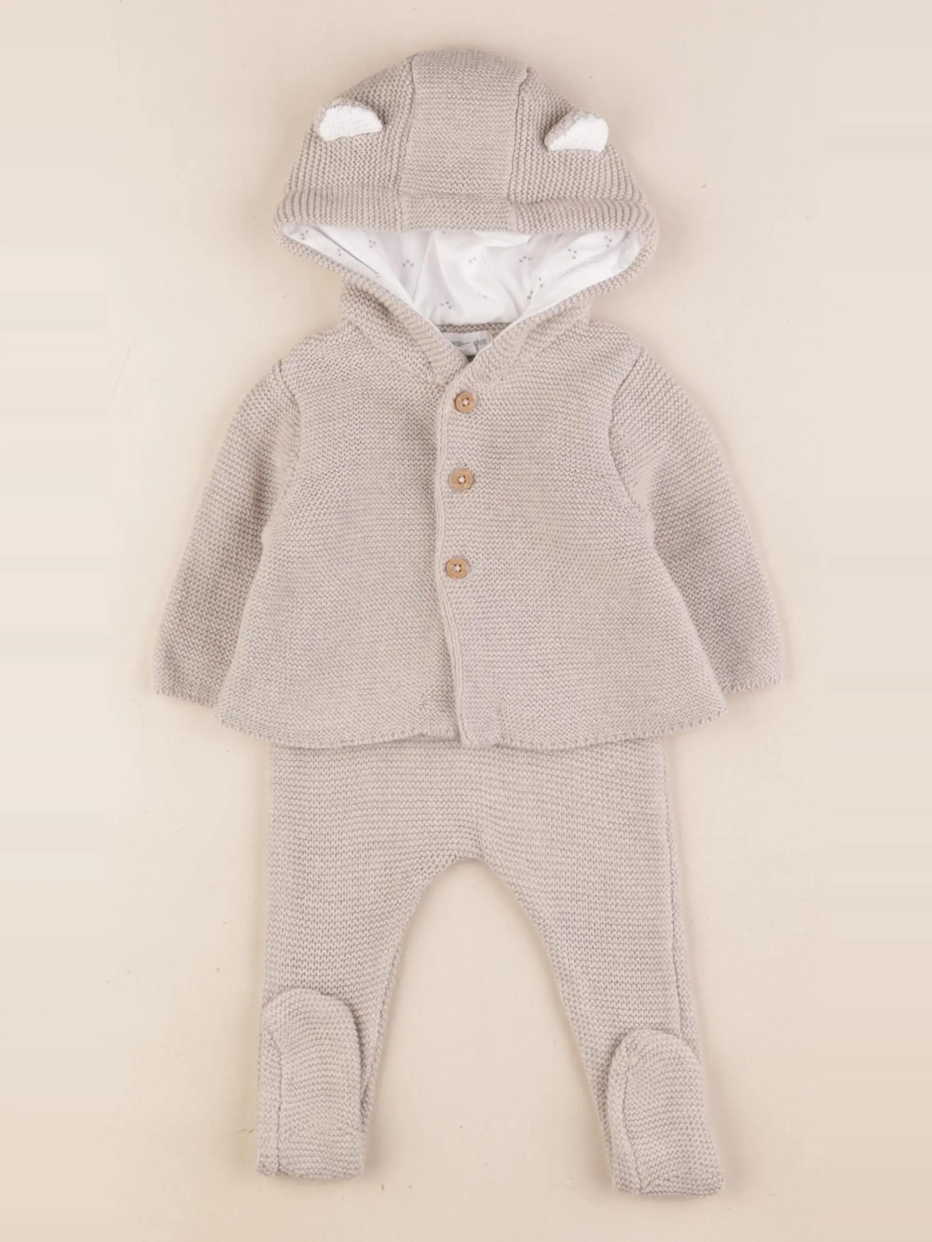 Vertbaudet - ensemble marron - 1 mois