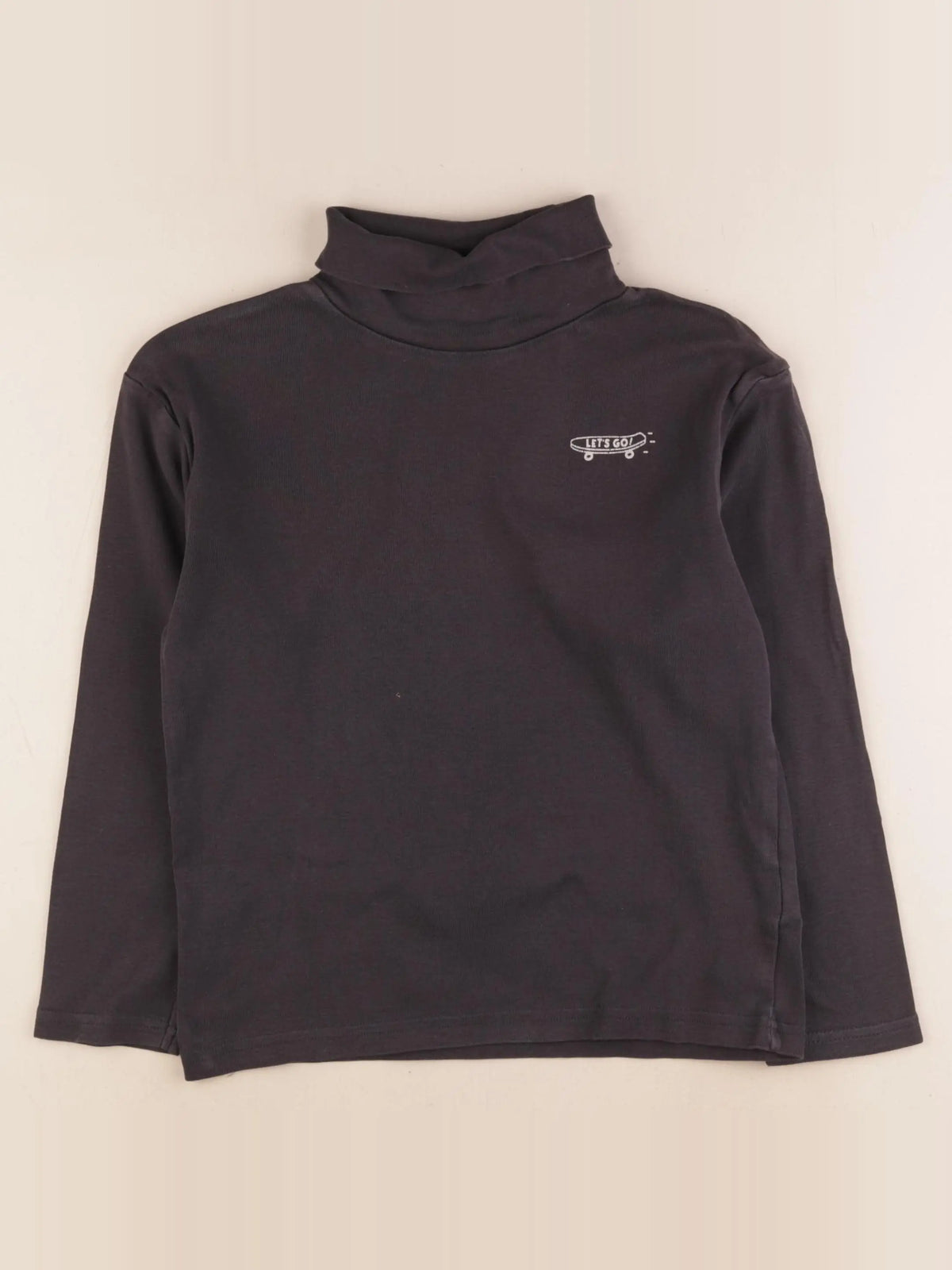 Vertbaudet - sous-pull gris - 10 ans