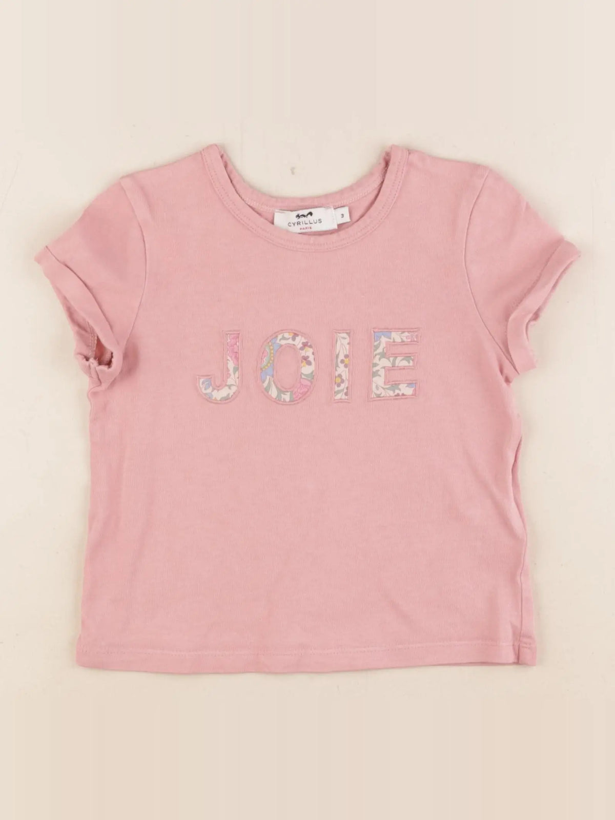 Cyrillus - tee-shirt rose - 3 ans