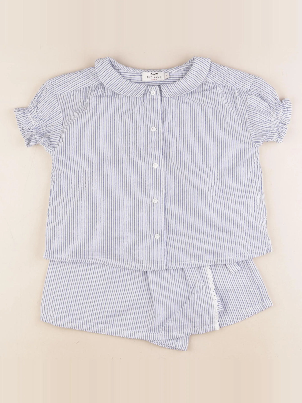 Cyrillus - ensemble bleu - 4 ans