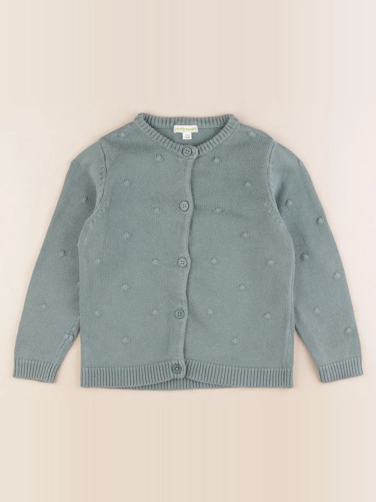 Vertbaudet - gilet vert - 6 ans