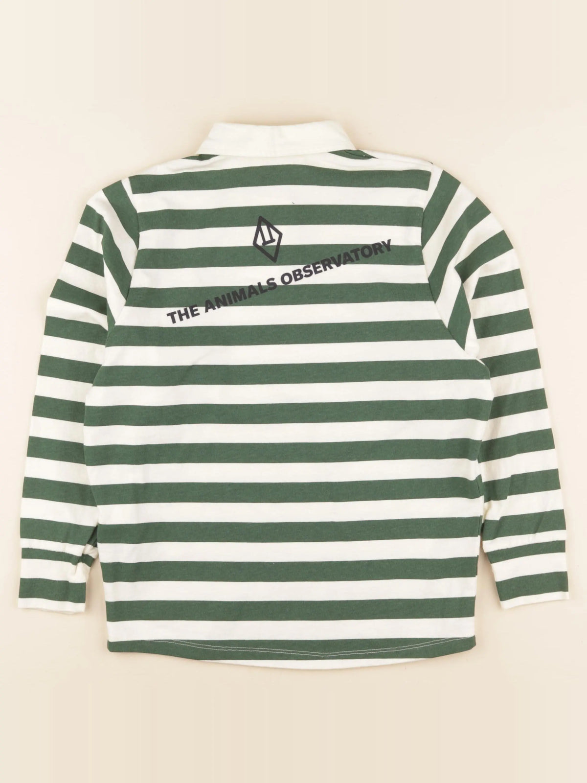 Polo imprimé au dos blanc, vert