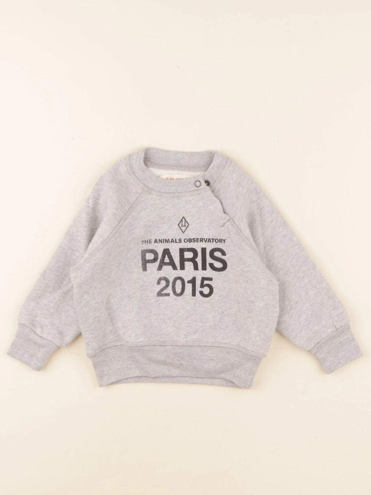 Sweat imprimé au dos gris