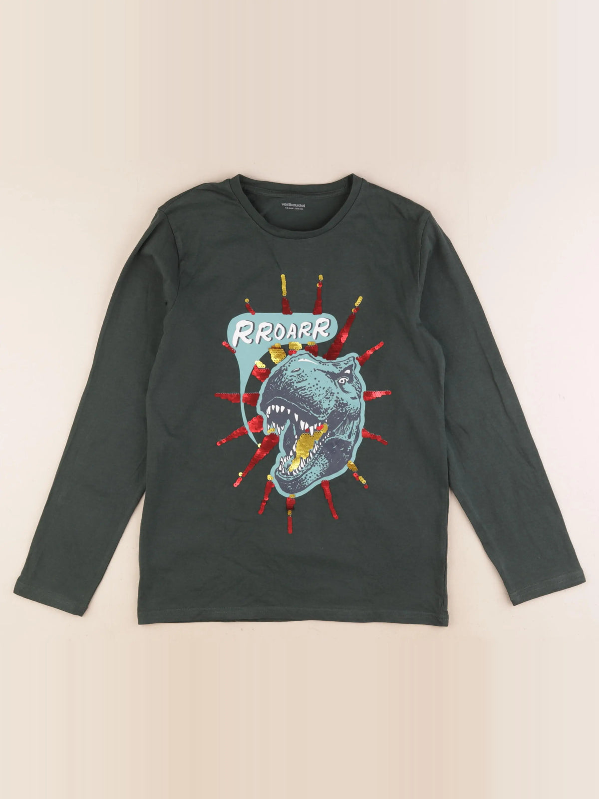 Vertbaudet - tee-shirt vert - 12 ans