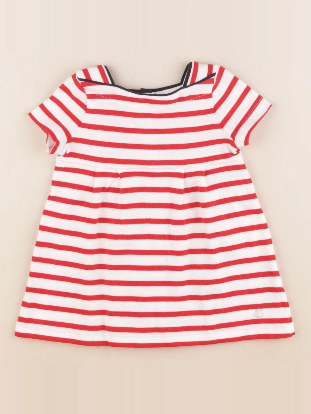 Petit Bateau - robe rouge - 6 mois