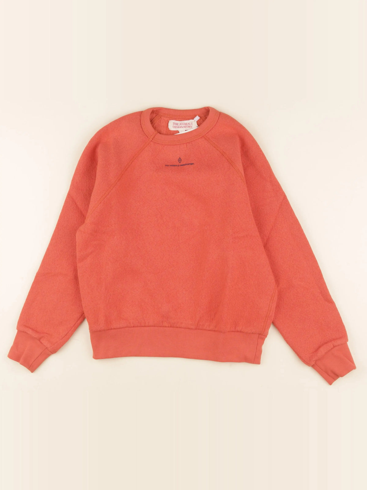 Sweat imprimé au dos orange