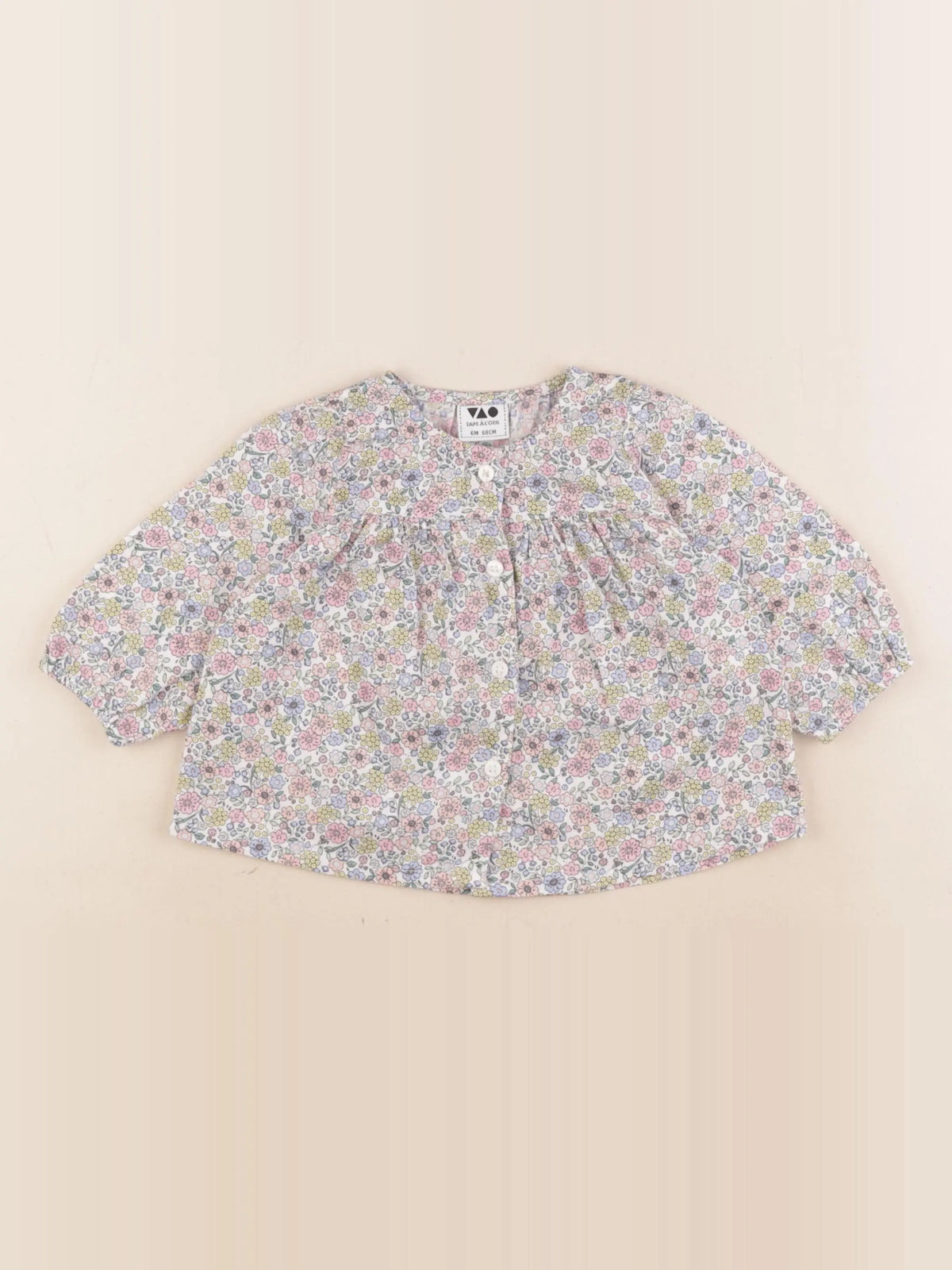 Tape à l'oeil - blouse multicolore - 6 mois