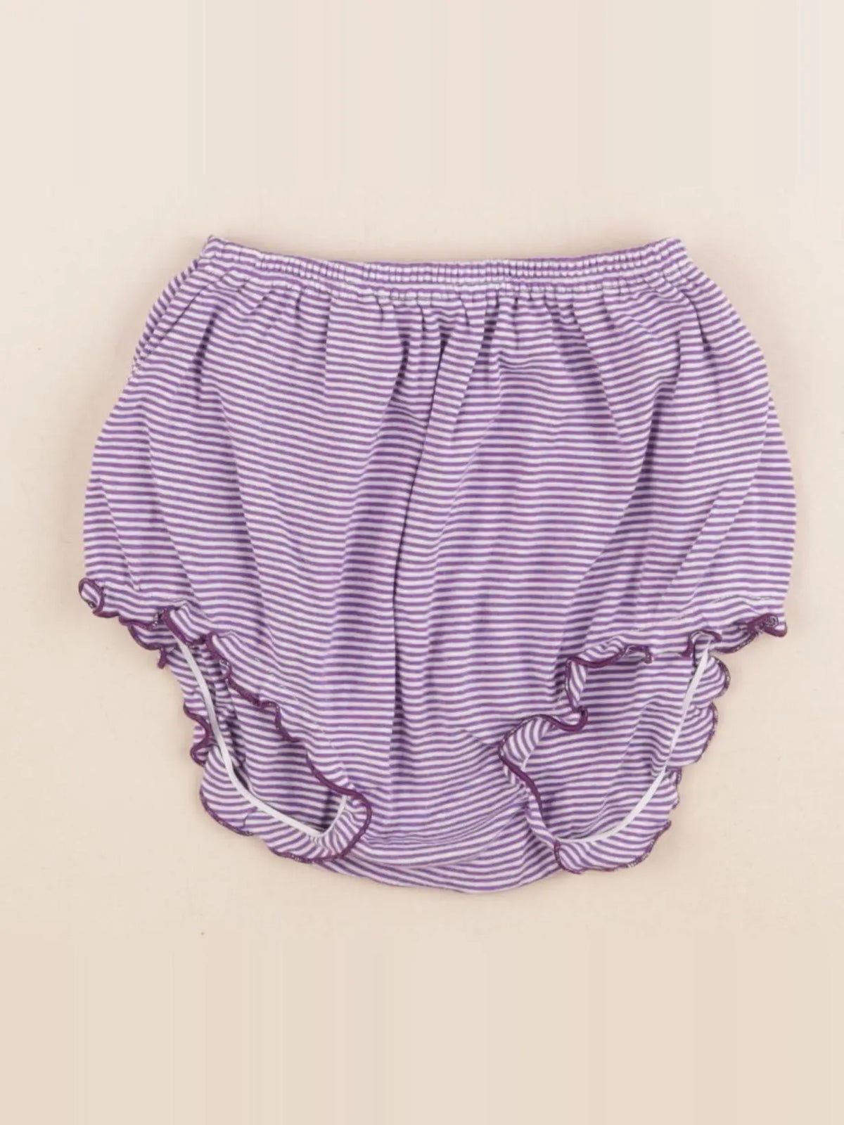 Petit Bateau - bloomer blanc, violet - 2 ans
