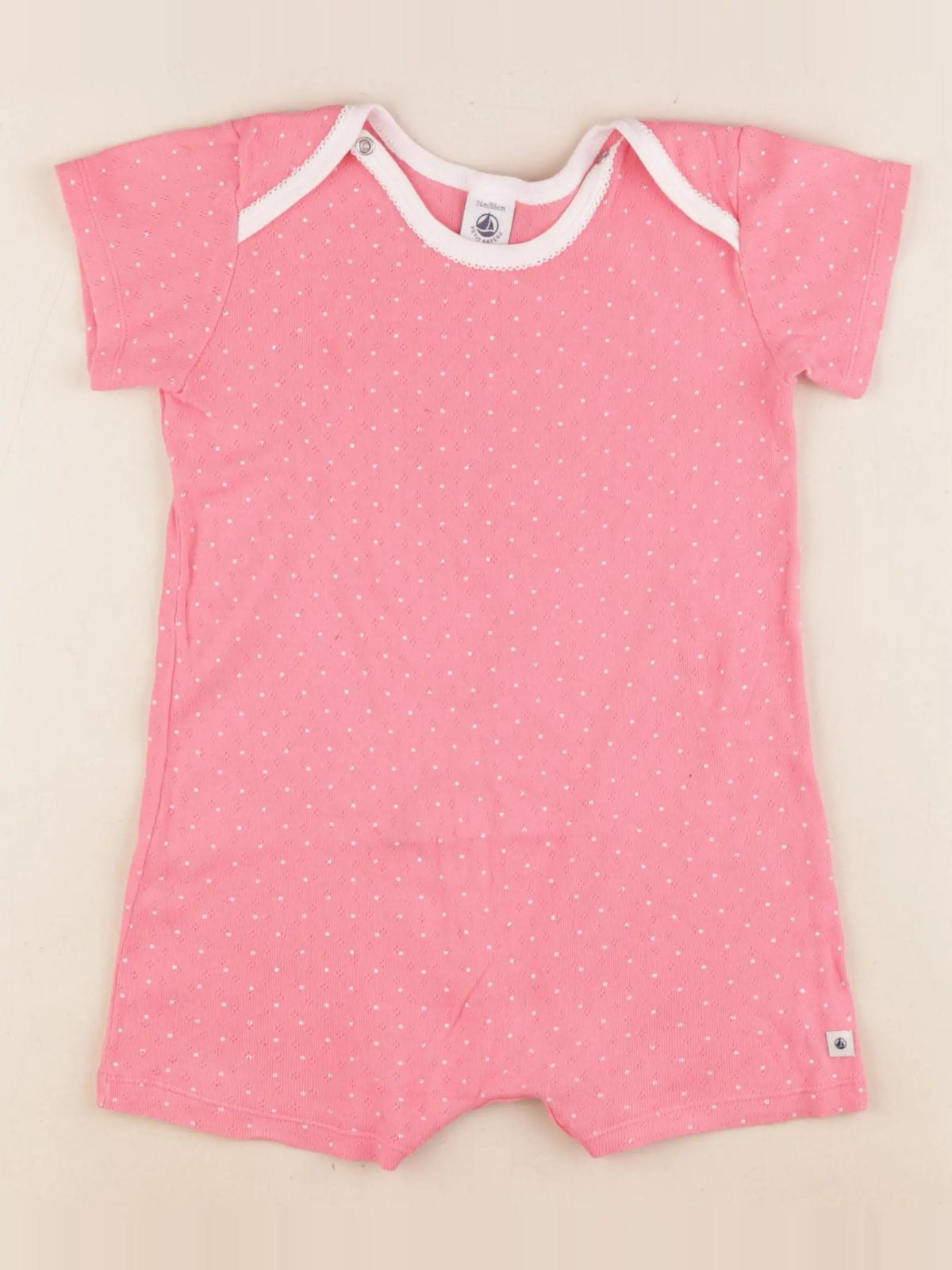 Petit Bateau - pyjama coton rose - 2 ans