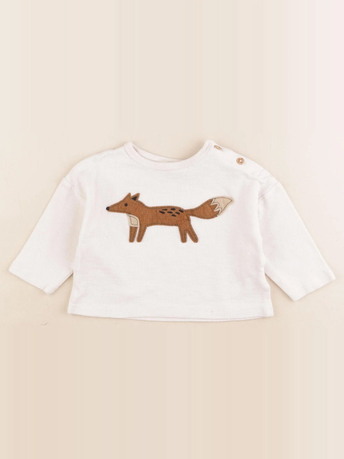 Boutchou - tee-shirt beige - 12 mois