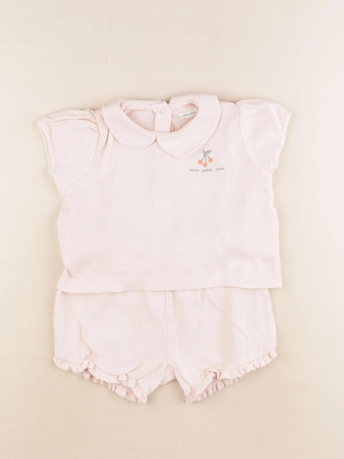Vertbaudet - ensemble rose - 36 mois