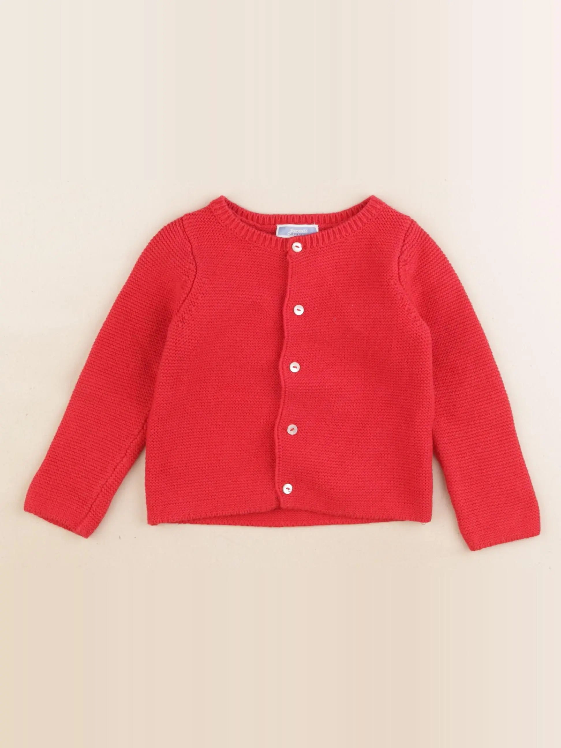 Jacadi - gilet rouge - 12 mois