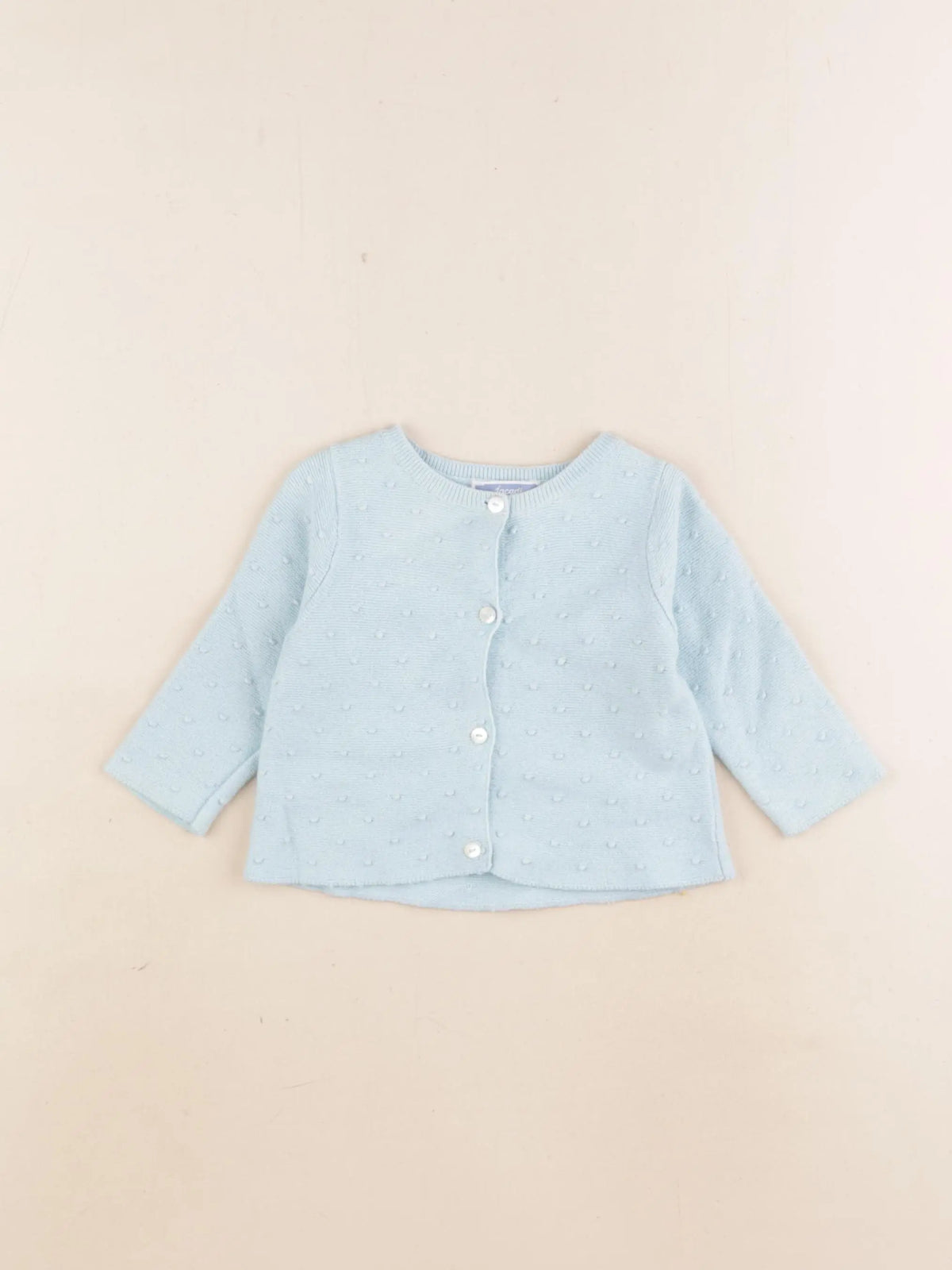 Jacadi - gilet bleu - 6 mois